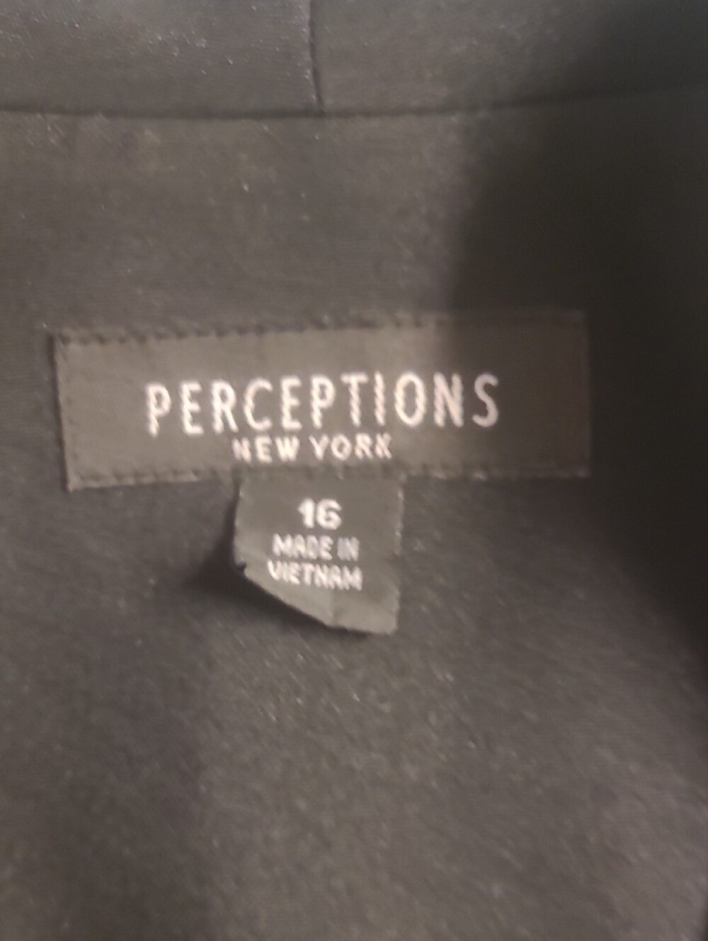 Perceptions Black Unlined Jacket - Picture 2 of 6